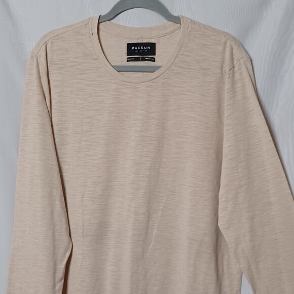 PACSUN Women's Beige Crew Neck Long Sleeve Sweatshirt.  L - Picture 4 of 10